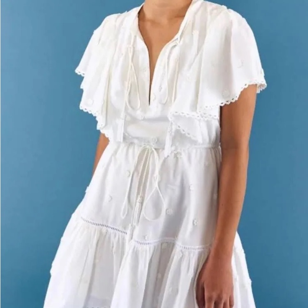 Farm Rio White Mini Dress - Medium